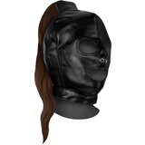 Ouch! Xtreme Mask with Brown Ponytail Black | shoptok.hr