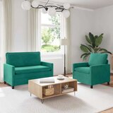  Set sofe 2 pcs Tirkizna Baršun | shoptok.hr