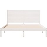  Dugi okvir kreveta bez madraca bijeli 140 x 210 cm masivno drvo | shoptok.hr