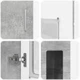  Set TV komoda s ladicama Betonski sivi Konstruirano drvo | shoptok.hr