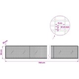  Gabion s žicom debljine 3,5 mm i mrežom 5x2,5 cm 700x20x50 cm | shoptok.hr