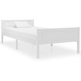  okvir za krevet od masivne borovine bijeli 100 x 200 cm | shoptok.hr