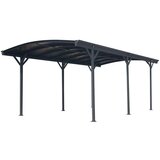 WESTMANN aluminijska nadstrešnica za automobile s okruglim lukom Bergen 15 m2 (3x5 m) | BRANDED IN GERMANY | shoptok.hr