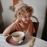 Mushie Round Dinnerware Bowl skledica Soft Lilac 2 kos | Shoptok.si