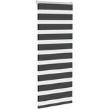  Zavjesa zebra crna 65x150 cm širina tkanine 60,9 cm poliester | shoptok.hr