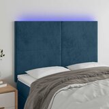  LED uzglavlje tamnoplavo 144x5x118/128 cm baršunasto | Eponuda.com