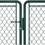  Vrtna vrata Čelik 400x125 cm Zelena | shoptok.hr
