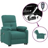 vidaXL Električni masažni stol temno zeleno blago, (20921847) | Shoptok.si