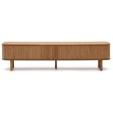 Kave Home TV omarica v jesenovem dekorju v naravni barvi 200x50x40 cm Mailen – | Shoptok.si