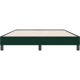 Box Spring krevet bez madracem tamno zeleni 160x220 cm baršun | shoptok.hr