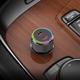 hoco. Auto punjač NZ14B 50W 3A 2 x USB-C crni | shoptok.hr