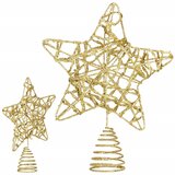  Božićni ukras “Zvijezda” – 14 × 27 cm, zlatna | shoptok.hr