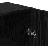  Set TV komoda 4 kom. Crni hrast Konstruirano drvo | shoptok.hr