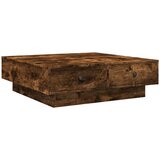  Stolić za kavu boja hrasta 90x90x28 cm od konstruiranog drva | shoptok.hr