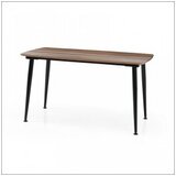  Trpezarijski sto Pekin Orah MDF/Crne noge 800×1400 mm | ePonuda.com