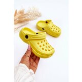Kesi Kids Foam Crocs Slides Yellow Percy cene