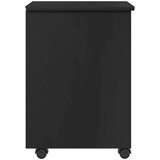  Gležnji kabinet s kolesom Črna 34 x 39 x 56 cm Masivna borovina, (5000232510) | Shoptok.si