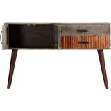  Konzolni stol sivi 120 x 35 x 75 cm grubo masivno drvo manga | shoptok.hr