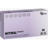 Espeon Nitril Sparkle Pearlescent Violet nitrilne rukavice bez pudera veličina M 2x50 kom | shoptok.hr