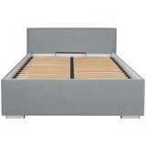 MID.YOU oblazinjena postelja 140 cm x 200 cm , tekstil siva | Shoptok.si