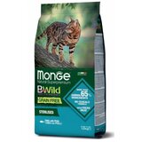 Monge suva hrana za odrasle sterilisane mačke bwild tunjevina i grašak bez žitarica 1.5kg Cene