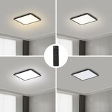 Brilagi - LED prigušiva svetiljka SLIMFRAME LED/25W/230V 30x30 cm, crna + daljinski upravljač | Eponuda.com