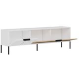 Hanah home tv polica noah white rattan | ePonuda.com