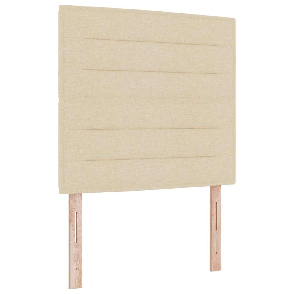 Box Spring Krevet s Dušekom Krem 90x190 cm Tkanina | shoptok.hr