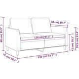  Dvosed siva 120 cm umetno usnje | Shoptok.si