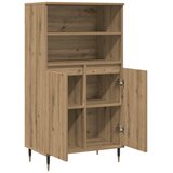  Visoka komoda boja hrasta artisan 60x36x110cm konstruirano drvo | shoptok.hr