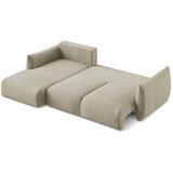 Makamii Bež sklopiva kutna garnitura od šenila (s lijevim kutom/s ležaljkom) Leila – | shoptok.hr