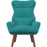  Opustajuća fotelja Tirkizni baršun | shoptok.hr