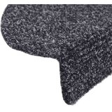  Prostirke za stepenice, samoljepljive, 30 kom, 56x17x3 cm, tamno sive, poluokrugle | shoptok.hr