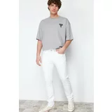 Trendyol Men's White Slim Fit Jeans Denim Trousers