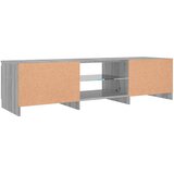 TV ormarić s LED svjetlima boja hrasta sonome 140x40x36 cm | shoptok.hr