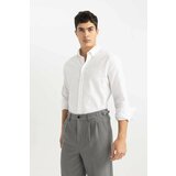 Defacto Modern Fit Polo Neck Textured Long Sleeve Shirt cene