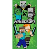 Jerry Fabrics Zeleni pamučan dječji ručnik 70x140 cm Minecraft Let´s Survive – Cijene