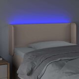  LED uzglavlje boja cappuccina 83x16x78/88 cm od umjetne kože | shoptok.hr