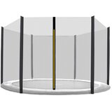 Zaštitna mreža za trampolin ukupnog promjera 150 cm na 6 šipki AGA 150-6 - crna u