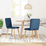  Blagovaonske stolice od tkanine 2 kom plave | shoptok.hr