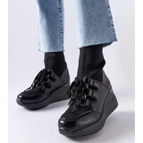 Gemre Black sock wedge boots Rochon | shoptok.hr