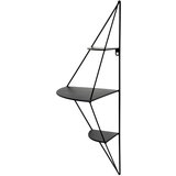 CARRYHOME stenski regal 36/70/26 cm črna | Shoptok.si