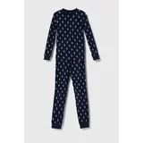 Polo Ralph Lauren Otroška bombažna pižama mornarsko modra barva