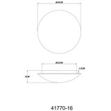 Globo plafonjera patricia led 16 w 900 lm 3000 k 26 cm | shoptok.hr