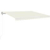  Automatska tenda sa senzorom za vjetar LED 400x350 cm krem Slike