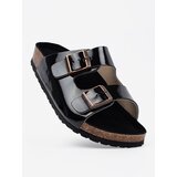 GOODIN Black flat sandals | Shoptok.si