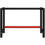  Okvir za radni stol metalni 120 x 57 x 79 cm crno-crveni | shoptok.hr
