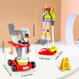 Woopie set za čišćenje na kolicima, crveni, 29 el. | shoptok.hr