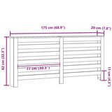  radijatora Crni hrast 175 x 20 x 82 cm | shoptok.hr