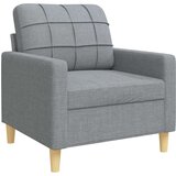 vidaXL 4-dijelni set sofa s tabureom svjetlosivi od tkanine | shoptok.hr